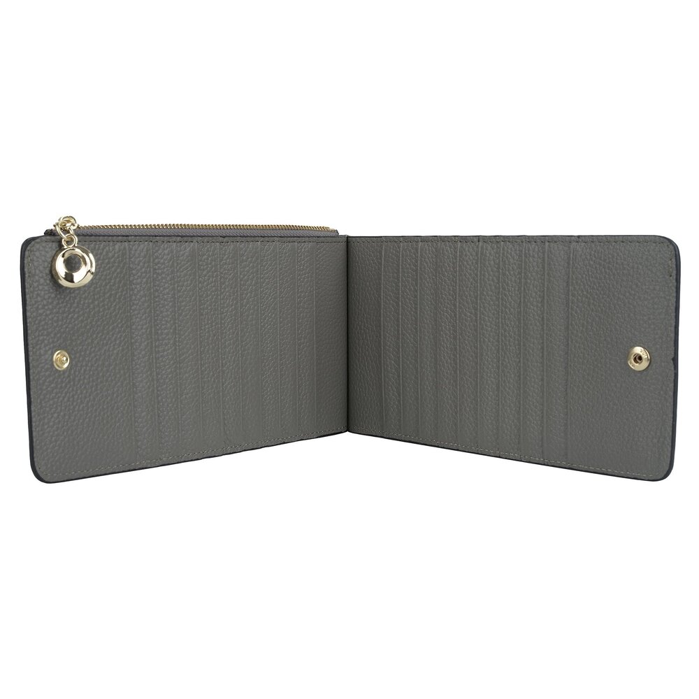 6968 RFID Blocking Leather Multi Card Organizer Wallet with Zipper Pocket - Picture 6 of 8
